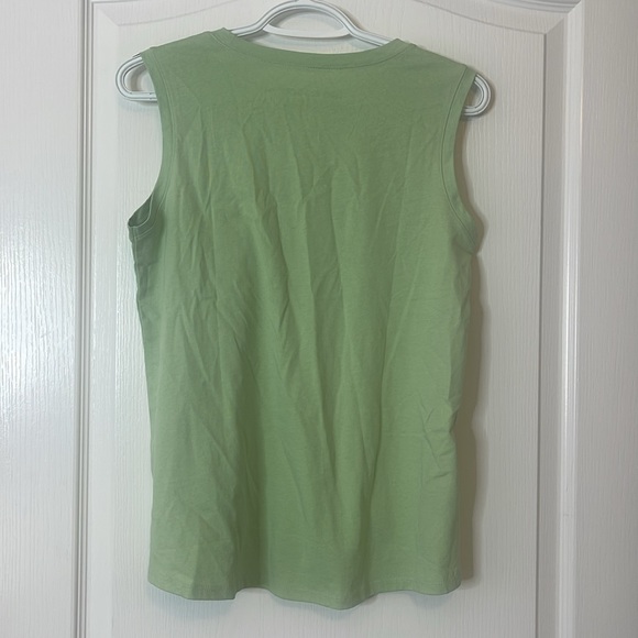 Life is Good Muscle Tank Top Classic My Therapist has Whiskers Green Large - Picture 5 of 12